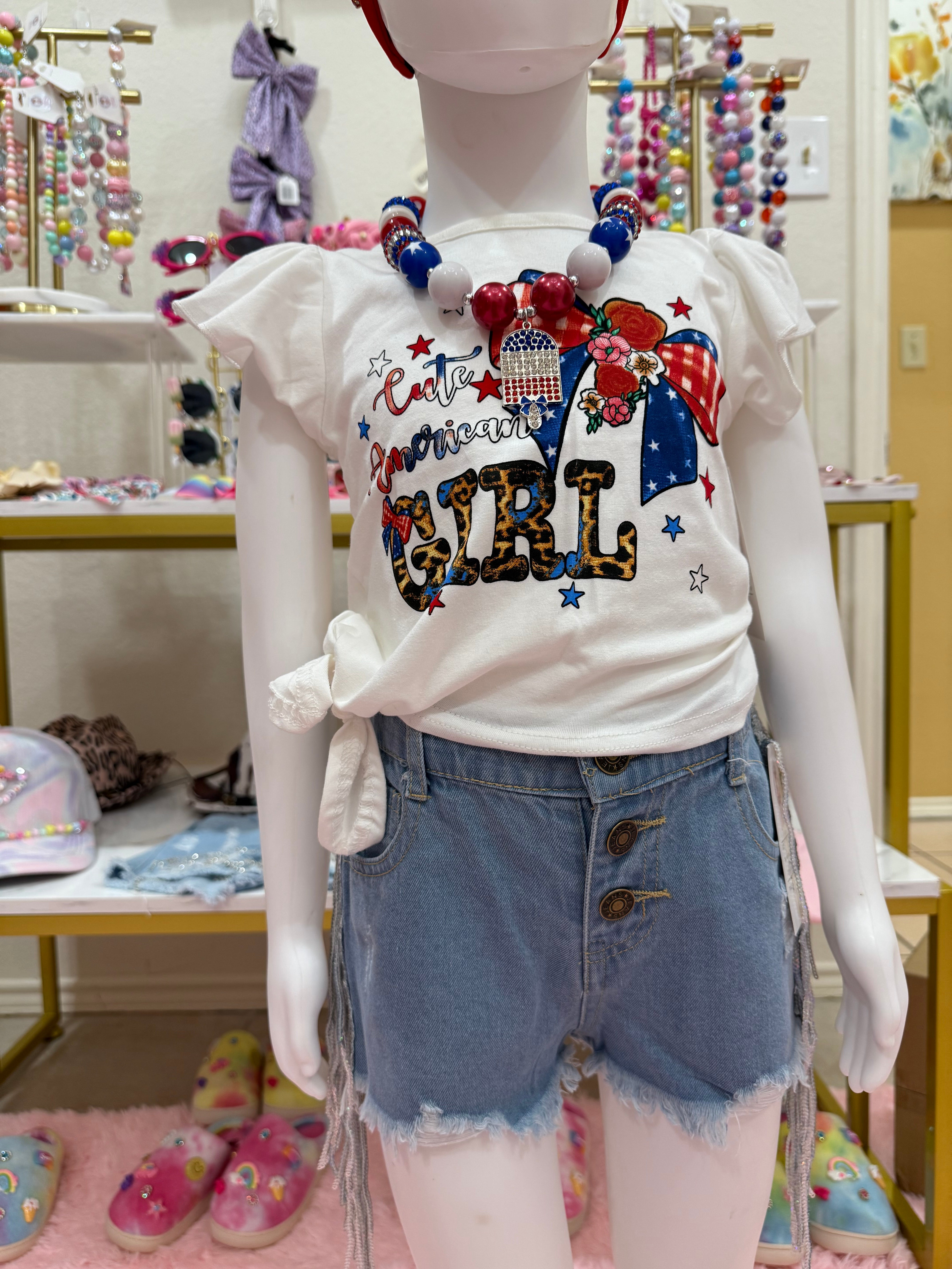 Sequin Fringe Shorts